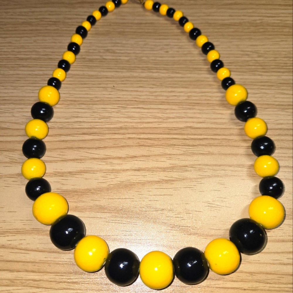 Black and Yellow Necklace